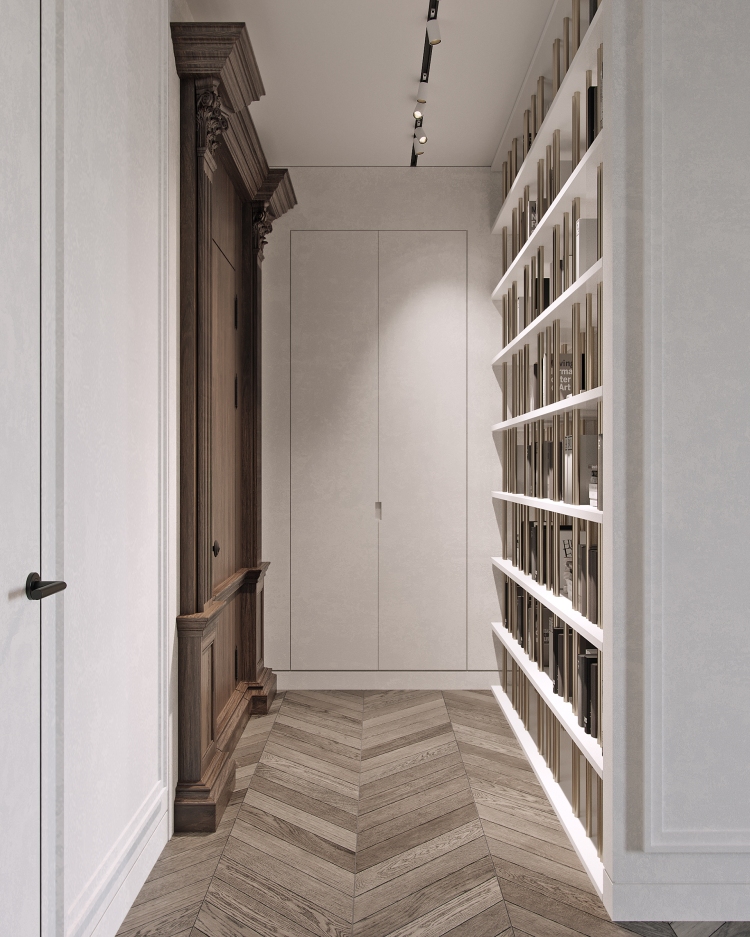 Дизайн интерьера коридора современных апартаментов