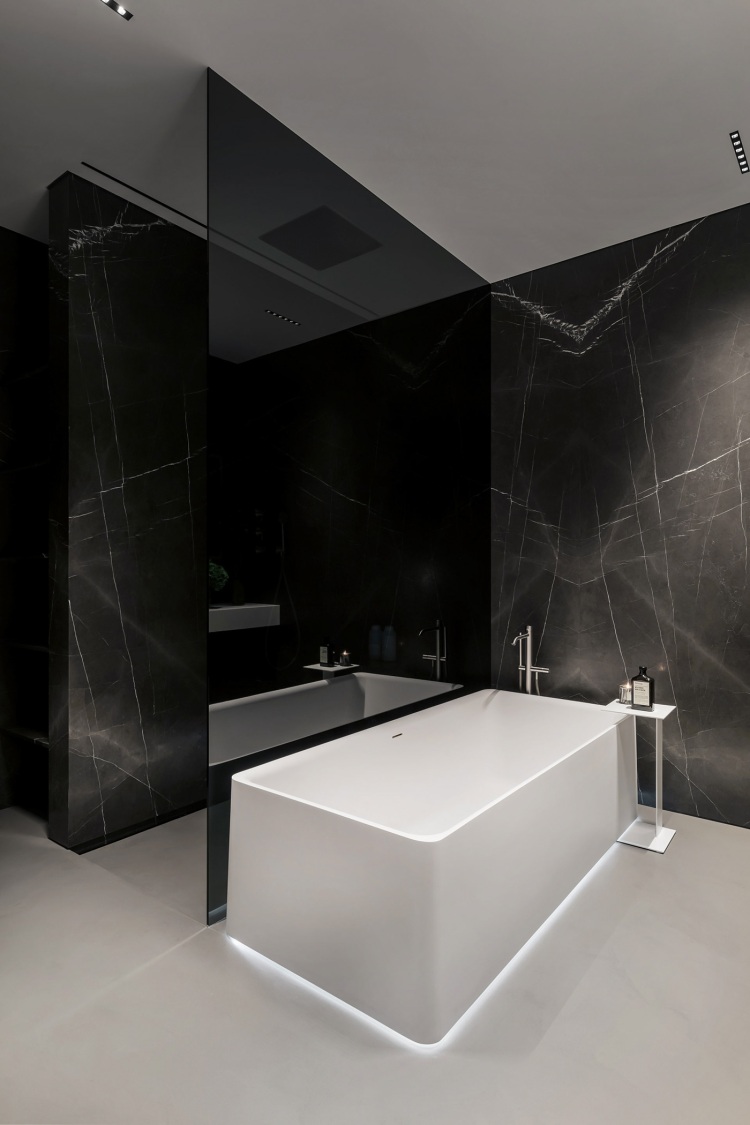 Современный дизайн интерьера ванной комнаты апартаментов 5