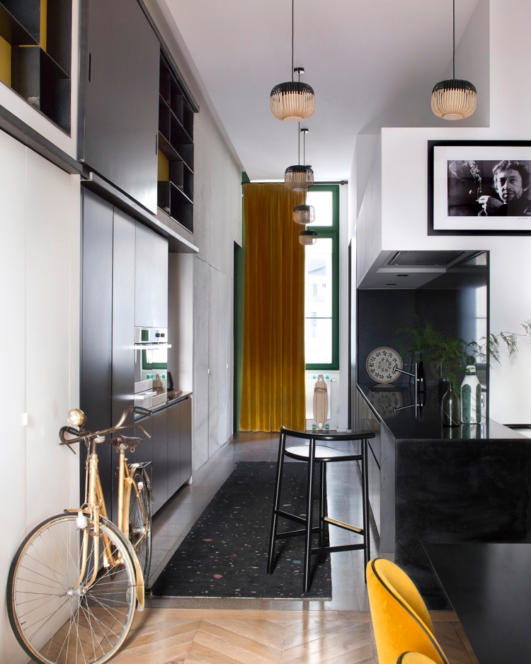 Дизайн интерьера кухни квартиры в современном стиле