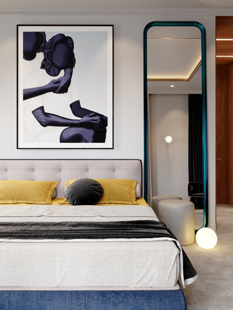 Дизайн интерьера спальни квартиры в современном стиле