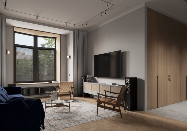 Современный дизайн интерьера квартиры в стиле минимализм 2